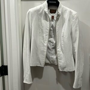 White Danier leather jacket